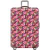 YJSZY Copri Valigia 18-32 Pollici,Spesso Lavabile Coprivaligia Con Fiori,Coprivaligie Per Valigie,Elastico,Antigraffio,Antipolvere,Luggage Cover Universale Per Trolley Da Viaggio (Rosso,XL(29-32inch))