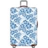 YJSZY Copri Valigia 18-32 Pollici,Spesso Lavabile Coprivaligia Con Fiori,Coprivaligie Per Valigie,Elastico,Antigraffio,Antipolvere,Luggage Cover Universale Per Trolley Da Viaggio (Blu,XL(29-32inch))