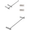 STILHAUS kit Hashi Portasciugamano 45cm Portarotolo Appendini Cromo Lucido