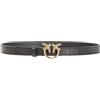 PINKO CINTURA SOTTILE LOVE BIRDS IN PELLE - 100143A0F1 - nero