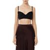 ELISABETTA FRANCHI TOP IN CREPE CON FIOCCO IN RASO - TO03051E2 - nero