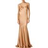 ELISABETTA FRANCHI ABITO RED CARPET IN RASO - ABR3462E2 - camoscio