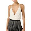ELISABETTA FRANCHI BODY IN GEORGETTE DI VISCOSA - BO01461E2 - burro