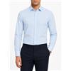 RRD CAMICIA OXFORD JACQUARD STRIPE OPEN - S26271 - celeste