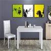 Generico Tavolo da Pranzo Allungabile Firenze Bianco cm 120X80+40