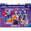 K-POP DEMON HUNTERS, NETLFIX Ravensburger - puzzle 125 pezzi k-pop demon hunters, puzzle da pavimento 125 pezzi, 6 anni+