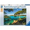 Ravensburger - Puzzle Vista sul Mare, 500 Pezzi, Idea regalo, per Lei o Lui, Puzzle Adulti