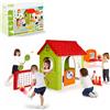 VivaGarden Casetta per Bambini Multi Activity 6x1 in Plastica cm 142x85x124 h Mu