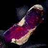 OPAL EMPIRE Pietra E Opale Naturale Etiopico Nera, Opale Nero Grezzo 6.80 Ct 19x11 mm