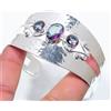 Fatto a mano Bracciale regolabile gioielli in argento sterling 925 con pietre preziose di ...