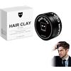Nurvidis Fango Stilizzante per Capelli Uomo - Cera Modellante a Presa Forte, Effetto Opaco Senza Lucido, Ideale per Quiff E Acconciature - Pomata per Capelli Uomo, Aggiunge Volume - 100g