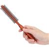 Sonew Spazzola per capelli rotonda per lo styling, spazzola per capelli bigodino Piccola spazzola in legno unisex per l'asciugatura a casa