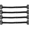 Luqeeg 4 Pezzi Fasce per il Lifting con Clip, Fascia Elastica Regolabile per il Sollevamento del Viso Istantaneo, Cinturino per il Sollevamento Dell'allungamento del Viso a Forcina Invisibile(Nero)