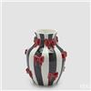 Enzo De Gasperi, EDG EDG ENZO DE GASPERI VASO FIOCCHI ANFORA H.19 D.14 C5 BIANCO E NERO