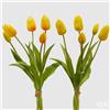 Enzo De Gasperi EDG Enzo de Gasperi Set 2 Bouquet di Tulipani Olis Sfumato Giallo e Arancio 40 CM