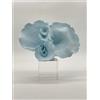 CHIARAELA SCULTURA CORALLO PICCOLO ORIZZONTALE CIELO SU BASE CRISTALLO 5X5X15