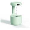 Auratrove Umidificatore antigravità da 800 ml con diffusore di oli essenziali, ricaricabile tramite USB, per camera da letto, ufficio, auto, verde