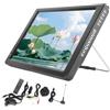 Garsent Televisore Portatile, da 12 pollici TV Digitale, porta USB di Supporto, Piccolo, Analogico Con Caricabatterie per supportare auto da 12 V, 1500 mAh