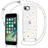 Yoedge Cover con Cordino per iPhone XS Max, Collana Tracolla Laccio Collo Custodia con Aesthetic Disegni Fiori, Trasparente Sottile TPU Silicone + PC Antiurto Protettiva Case per iPhone XS Max 6,5,01