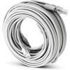 ASHATA Ethernet RJ45 + CC CCTV Cavo, Cavo di Alimentazione Maschio a Femmina 5,5 mm x 2,5 mm, 10 / 100Mbps Cavo di Prolunga CCTV Cat 5 10/100 Mbps per Telecamera IP NVR(20m)