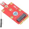 Ailgely Modulo Convertitore Adattatore M.2 Key B a Mini PCI‑E PC Laptop Accessori per Computer Desktop, Supporta 2G GSM 3G CDMA GPS 4G LTE 5G, Slot MPCIe Intero e Mezzo, Installazione