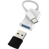 HOYULLI Adattatore USB C a USB per iPhone 16 15 Pro Max OTG 3.0 cavo dati dongle MacBook Thunderbolt per Apple iPad compatibile con Samsung S25 S24 S23 lettore di schede connettore tipo C connettori