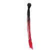 FILFEEL Dreadlocks per Casco da Motociclista, Capelli da Trecce per Ventosa Casco da Motociclista Stile Punk Treccine Coda di Cavallo Colore Sfumato (nero rosso)