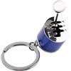 Redxiao Portachiavi con cambio auto, 10×10×10×10cm Portachiavi Cambio di Velocità in Metallo Lucido Modello di Moneta Automatico Mini Portachiavi Auto Metallo Gadget per Borse (Blu)