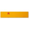 4R Quattroerre.it - 1608 - Targa Ripetitrice per Rimorchi Provvisoria, Gialla