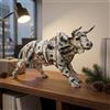 Scultura Toro in Resina Regalo Creativo Decorazione a Tema Animale per