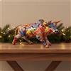 Scultura Toro in Resina Regalo Creativo Statuetta Toro Colorata Stile Artistico