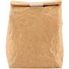 TOPINCN Pranzo al Sacco Impermeabile Borsa per Il Pranzo in Carta Kraft per Bambini Donne Uomini All'Aperto Picnic (Marrone)