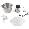 HUIOP Electric Meat Grinder, Tritacarne Elettrico 3L Grande capacità Domestica Acciaio Inossidabile 2 Ingranaggi 300W Frullatore da Cucina ad Alta Potenza