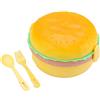 Itonash Ben to Lunch Box, Novità Lunch Box, Scatola a Forma di Hamburger, Ben to Box per Bambini e Adulti, Contenitori Riutilizzabili per la Preparazione dei Pasti (Colore assortito)