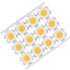 VGEBY 12Pcs LED Chip 5W 15-17V Componente Emettitore di Luce COB in Alluminio per Faretti Fai da Te Lampade a Tubo Lampada da Soffitto(Luce calda)