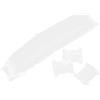 HERCHR 100Pcs Bobina di filo di plastica (trasparente), Bobine di filo interdentale Filo Organizer Holder Filo da cucito Piastra di avvolgimento Scheda scheda per punto croce Filo di cotone Bobine Organizer