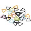 Pssopp 30 Segnapunti Triangolari in Ferro Colorato per Maglieria All'uncinetto, Segnapunti Anello Chiusura All'uncinetto