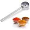 HERCHR Cucchiaio da tavola in acciaio inossidabile, Cucchiai dosatori da 2 cucchiai da 30 ml con manico lungo per caffè, latte in polvere, tè