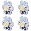 Fafeicy Perline con Lampadina a Chip LED da 1W 5V Disponibili in più Colori Perline per Lampada Ad Alta Potenza Super Luminose （Confezione da 25）(Luce Naturale)
