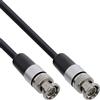 InLine Cavo coassiale BNC 12G-SDI 4K 60Hz 75 Ohm, cavo video professionale SDI con connettore BNC per installazioni AV Broadcast Studio, 0,5 m, 10855S