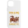 H9Shop Happy Birthday Was Born On August Custodia per iPhone 14 Plus Questo re è nato il 2 agosto Buon compleanno a me e a te