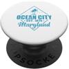 US States United States USA Country Amer Maryland Ocean City Est. 1875 Stati Uniti d'America America PopSockets PopGrip Adesivo