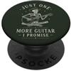 One More Guitar Cowboy Scheletro Chitarrista Country Music Umorismo Folk PopSockets PopGrip Adesivo