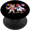 Romania France Roots Bandiera Romania Francia Radici rumene Orgogliosa francese PopSockets PopGrip Adesivo