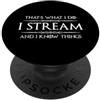 Funny Streamer Gear Trasmetto in streaming e so cose Streamer e streaming divertenti PopSockets PopGrip Adesivo