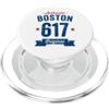 Vintage Area Code Pride Tees 617 Boston Codice Area Distressed Autentica Stati Uniti Americana City PopSockets PopGrip per MagSafe