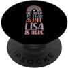 Aesthetic Personalized First Name Merch Non c'è bisogno di temere zia Lisa è qui Nome Rainbow Auntie PopSockets PopGrip Adesivo