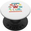 Maglietta Estiva Vacanza Al Mare Sole Es T-shirt Estiva Per Le Vacanze, Retrò, Spiaggia, Granchi, PopSockets PopGrip Adesivo