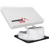 Camping First Satmex Flat 2 - Antenna satellitare automatica per camper e caravan (per 2 TV/ricevitori, con funzione skew) - Bianco