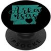 US States United States USA Country Amer Arkansas Mappa Contorno Stati Uniti America PopSockets PopGrip Adesivo